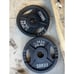 25 LB Round Olympic Cast Iron Grip Plates - Pair (50lbs Total) 2” Hole