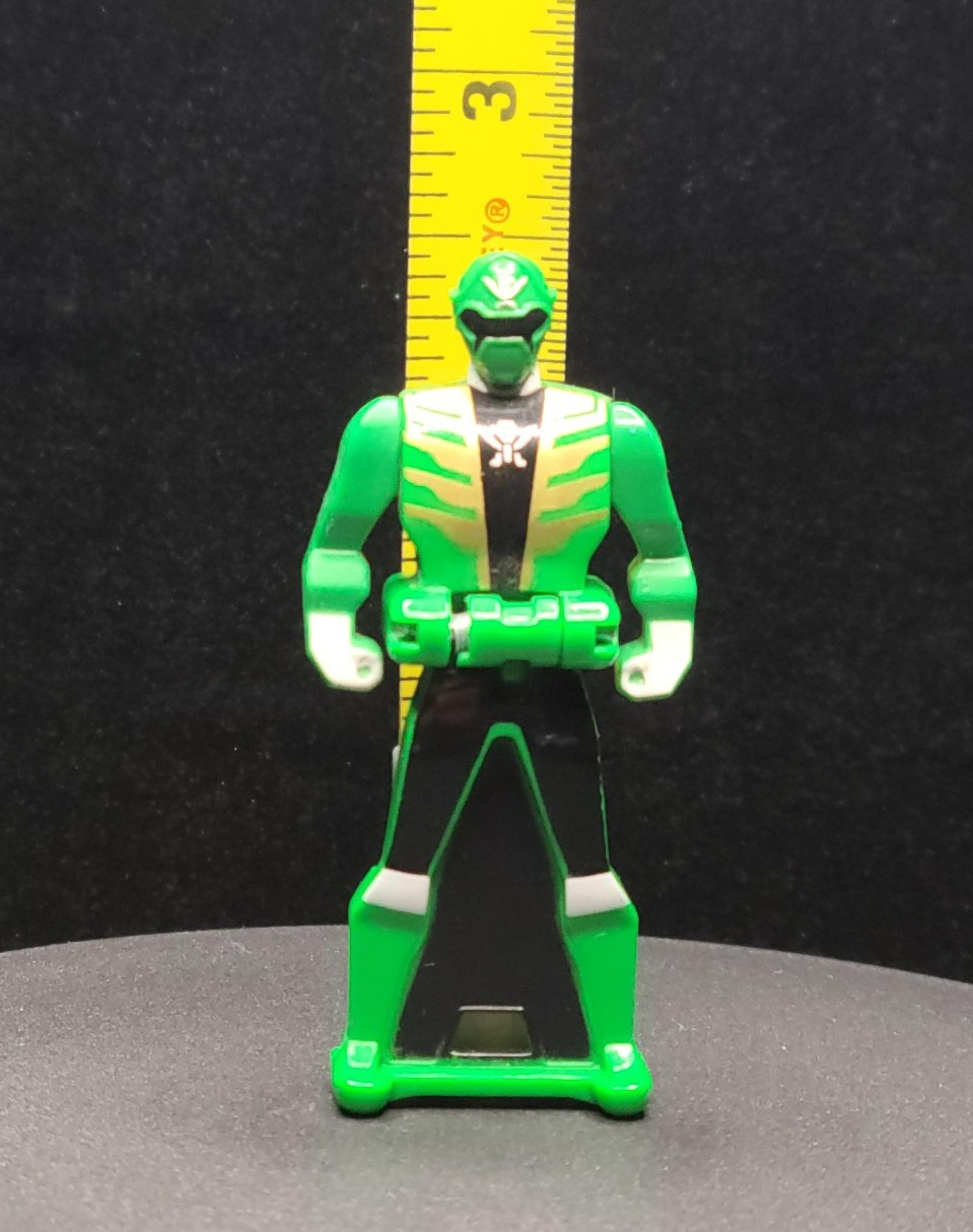 Gokaiger Power Rangers Super Megaforce Green 2 1/2 Inch Zord Builder Edition Key