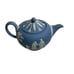Wedgwood Jasperware Blue Teapot England Vintage Classical Excellent Condition!