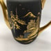 Vintage Porcelain Black with Gold Demitasse Tea/Coffee Pot