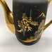 Vintage Porcelain Black with Gold Demitasse Tea/Coffee Pot
