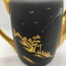 Vintage Porcelain Black with Gold Demitasse Tea/Coffee Pot