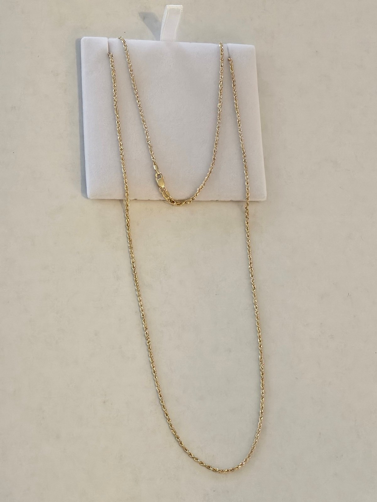 24” 10k Gold Rope Necklace