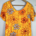 Vintage Jams World Hattie Dress in Sun Grid XS Short Sleeve Ruffle Hem Colorful