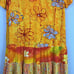 Vintage Jams World Hattie Dress in Sun Grid XS Short Sleeve Ruffle Hem Colorful