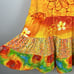 Vintage Jams World Hattie Dress in Sun Grid XS Short Sleeve Ruffle Hem Colorful