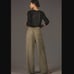New women's MP Anthropologie x Pilcro Linen beach cargo pull-on pants in Moss