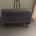 NWT Dooney & Bourke Steel Blue Gray Ostrich Foldover Wallet