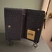 NWT Dooney & Bourke Steel Blue Gray Ostrich Foldover Wallet