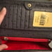 NWT Dooney & Bourke Steel Blue Gray Ostrich Foldover Wallet