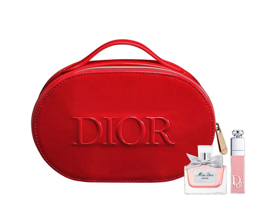 Red Dior Pouch Bundle