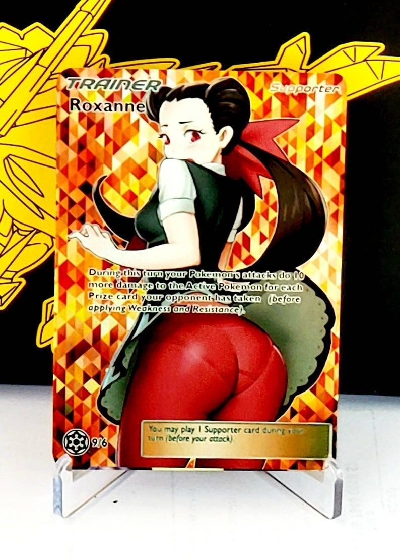 Custom Holographic Pokemon Trainer Card