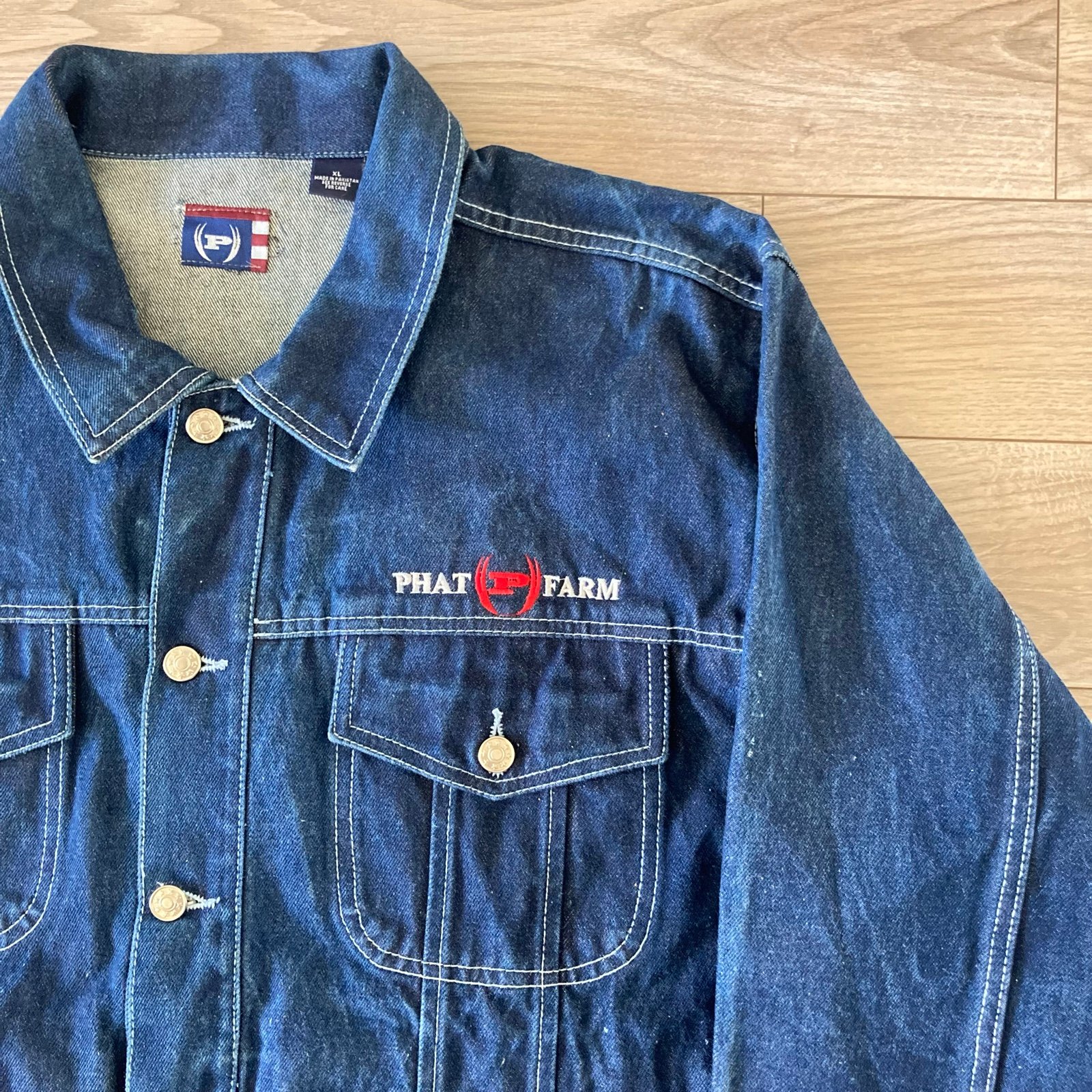 vintage phat farm jean jacket