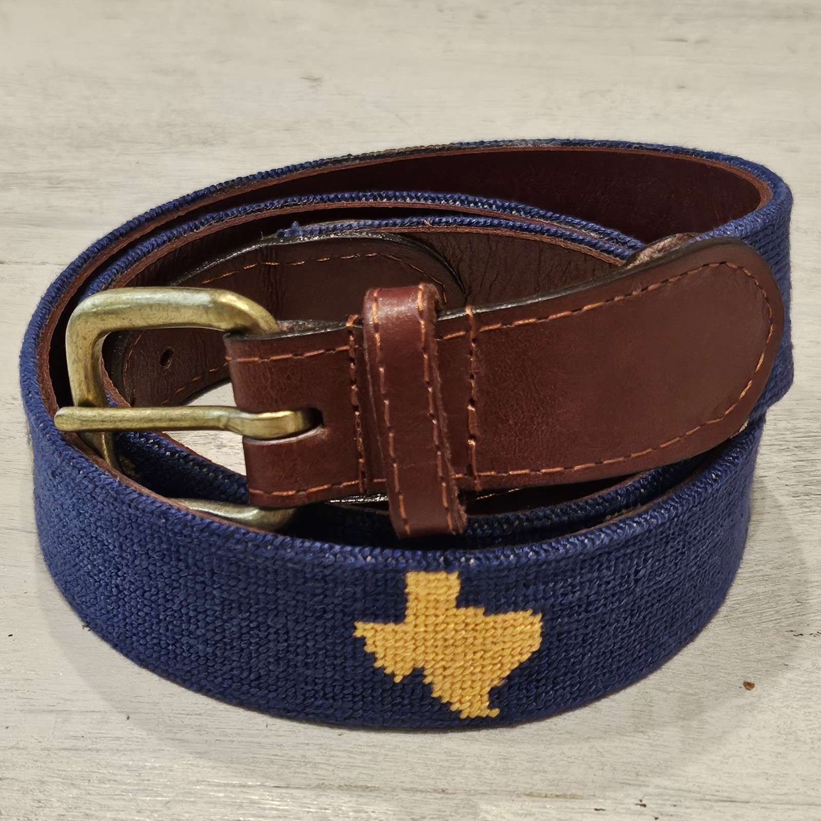 Smathers & Branson Howard Payne University Needlepoint Belt - Size 40