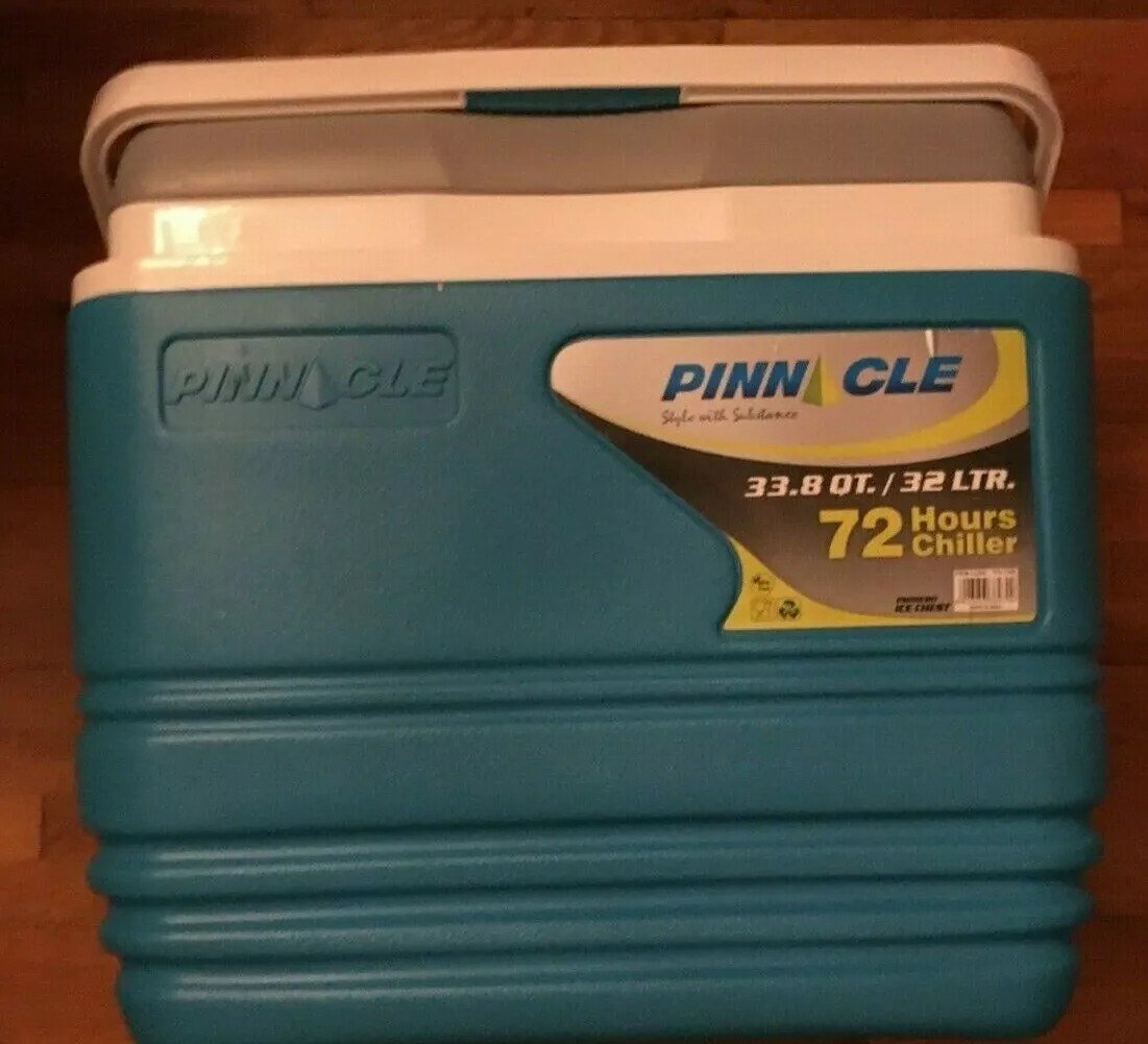Pinnacle Cooler Set 2 Piece Blue Camping Outdoor Set