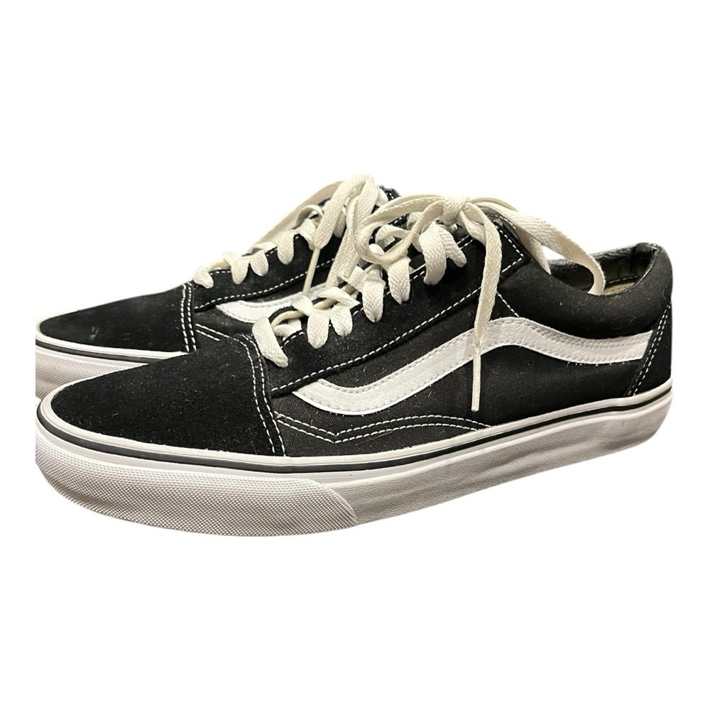 Vans Old Skool Black and White Sneakers Mens Size 10