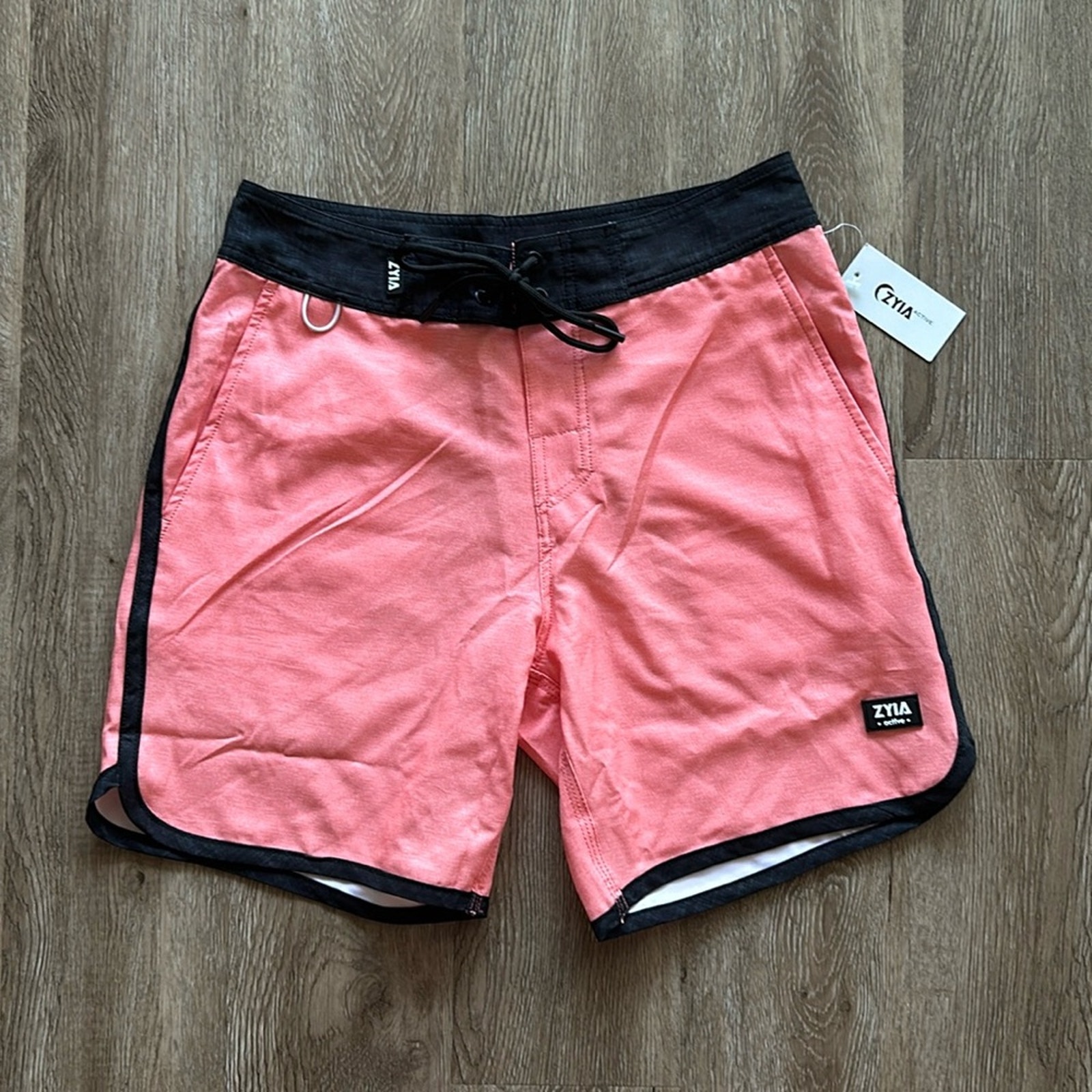 NWT Zyia Active Bright Coral Board Shorts