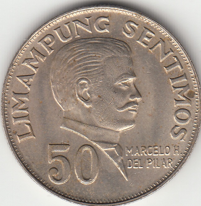 1972 ~ 50 Sentimos ~ Republika NG Pilipinas ~ Philippines