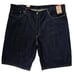 Levis 469 Mens Denim Shorts Size 46 Dark Blue Loose Fit Casual & Stylish