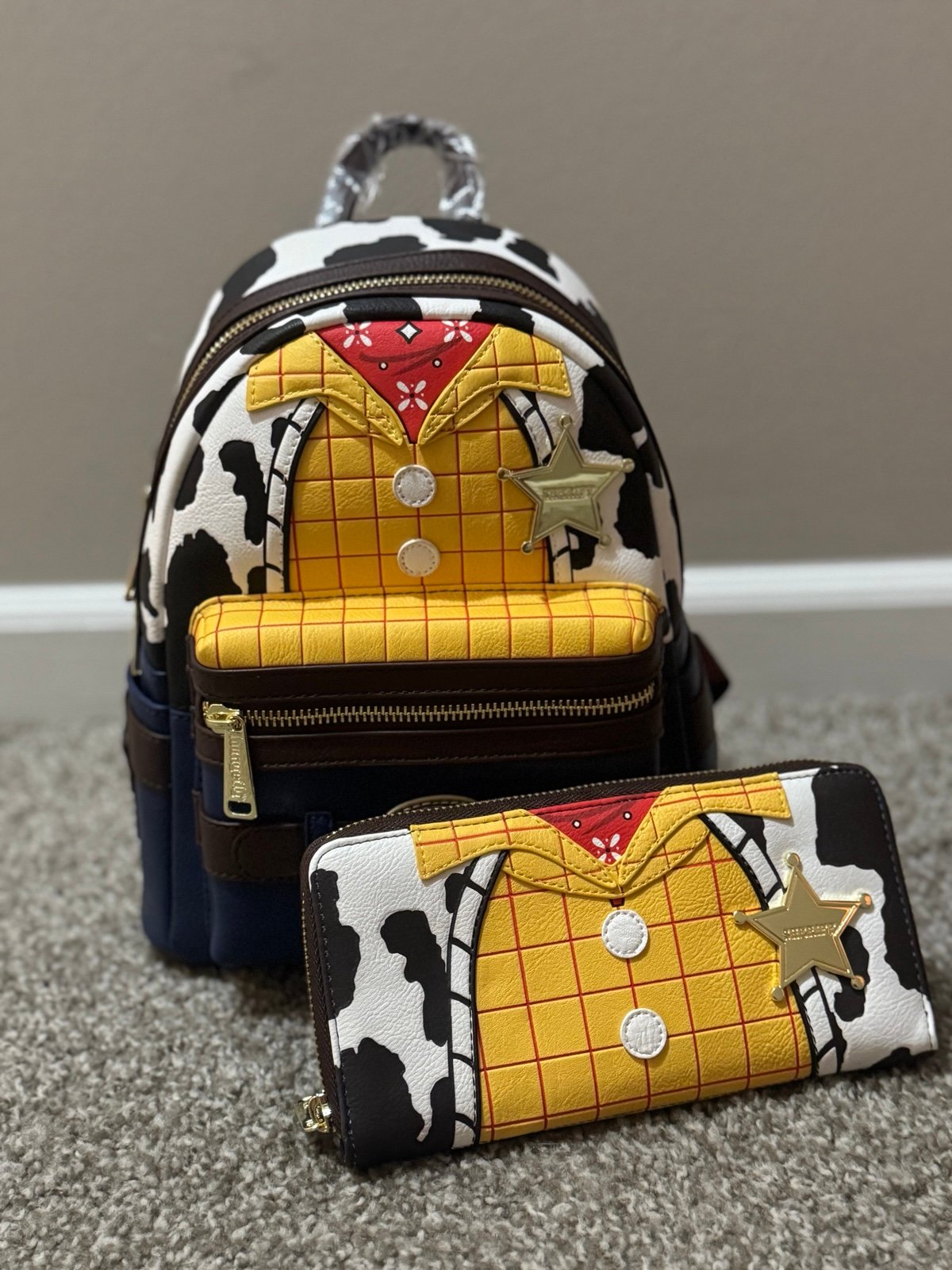 Toy Story woody loungefly backpack and wallet