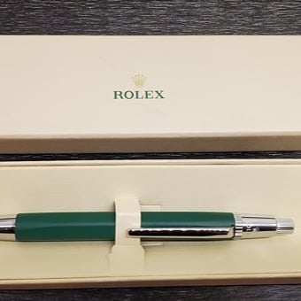 ROLEX Ballpoint (New) Pen Green with Box - Rare Collectible VIP Item