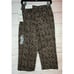 Chaus Size 6 Leopard Print Cotton Spandex Women Capri Pants