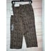 Chaus Size 6 Leopard Print Cotton Spandex Women Capri Pants