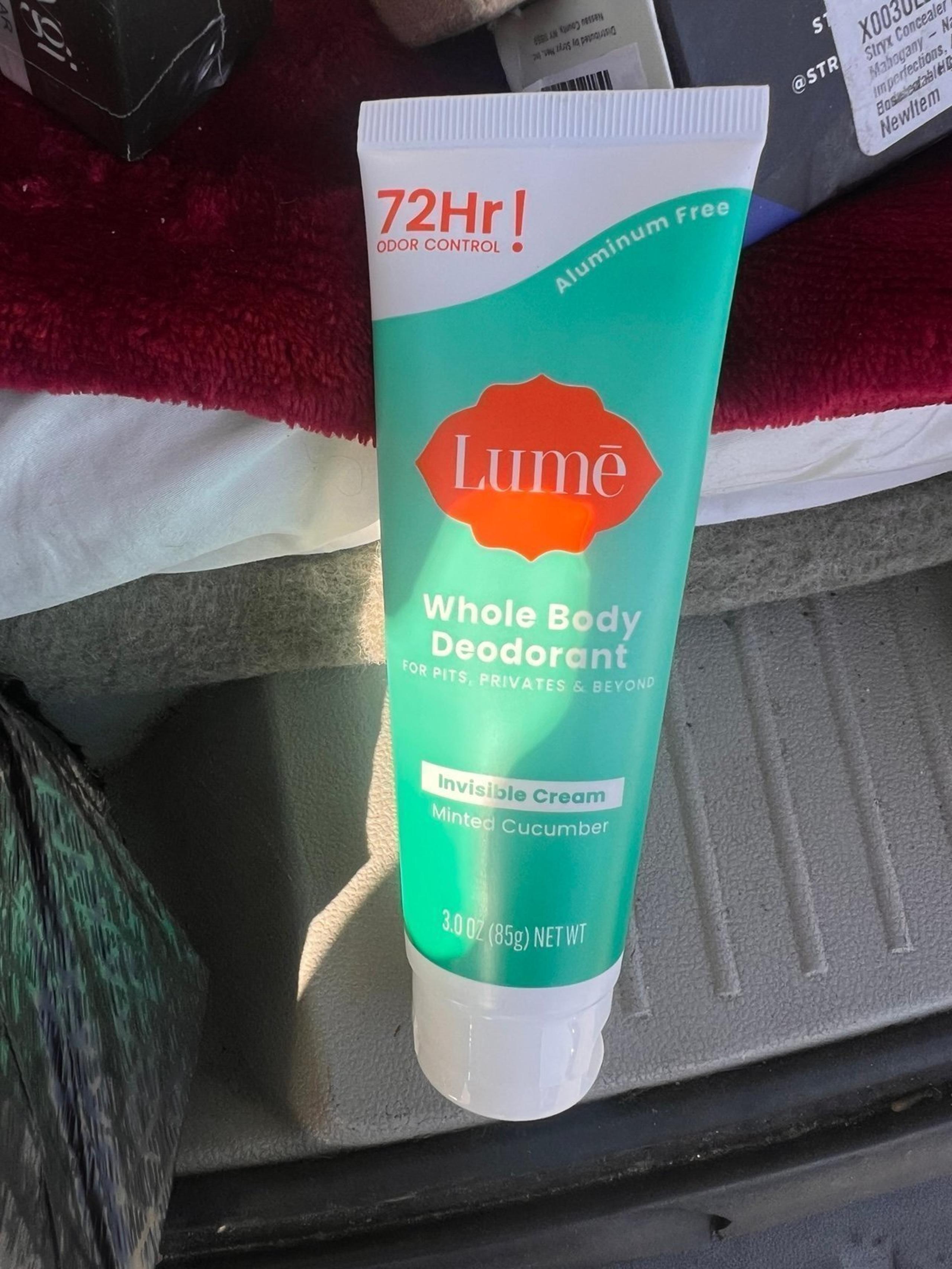 Lume minted cucumber  cream body deodorant  price will go back to normal in 48hr