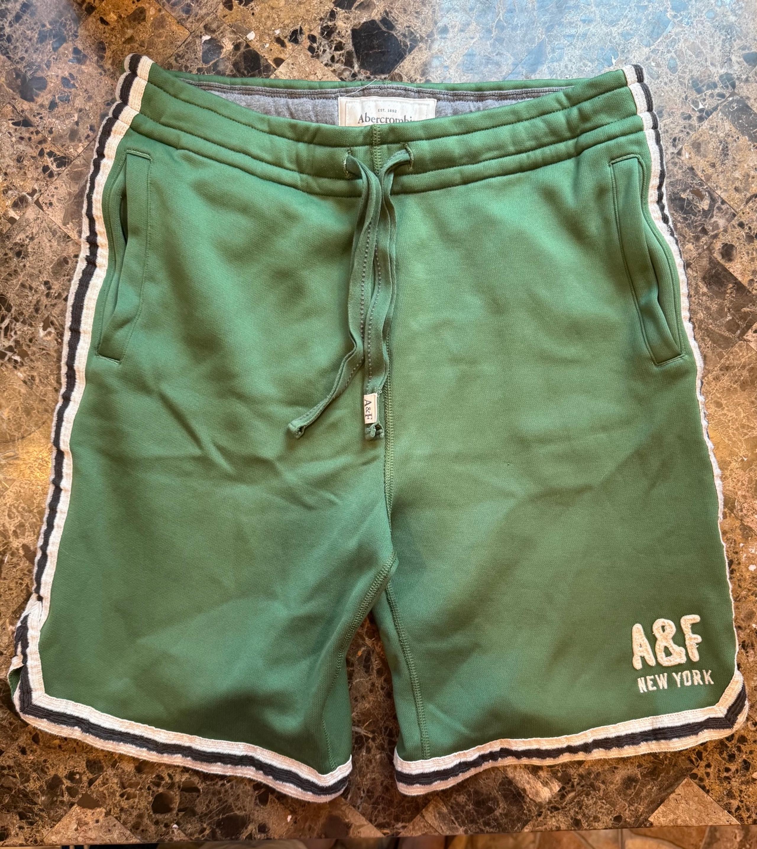 Vintage Abercrombie & Fitch Sweat Shorts Mens M Baggy Gym Athletic Y2K Preppy