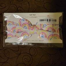 Little Sleepies Pastel Rainbows Luxe Bow