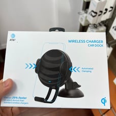 Wireless charging car dock