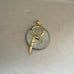 18k Saudi gold Very light weight Snake Pendant