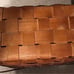 Vintage Picnic Basket Wov-N-Wood by Jerywil 40s 50s MCM Cups and Plates