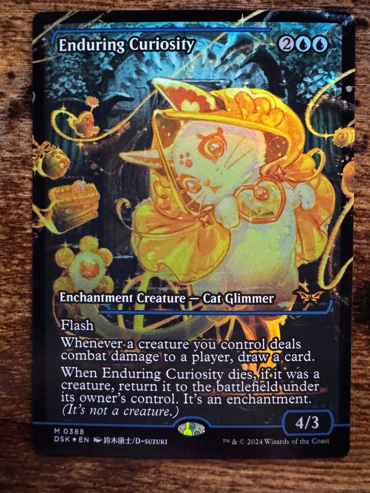 MTG 1 x Enduring Curiosity Showcase Foil