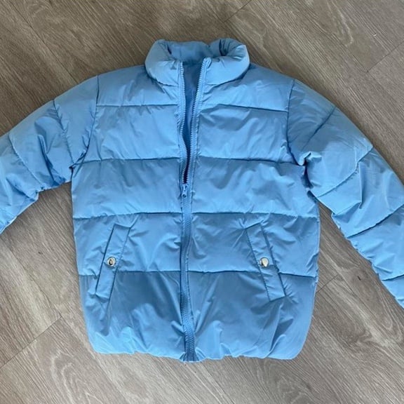 Baby Blue Puffer Jacket