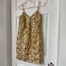 Trina Turk Embroidered Gilded Flower Sheath mini Dress Size 2