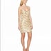 Trina Turk Embroidered Gilded Flower Sheath mini Dress Size 2