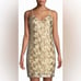 Trina Turk Embroidered Gilded Flower Sheath mini Dress Size 2
