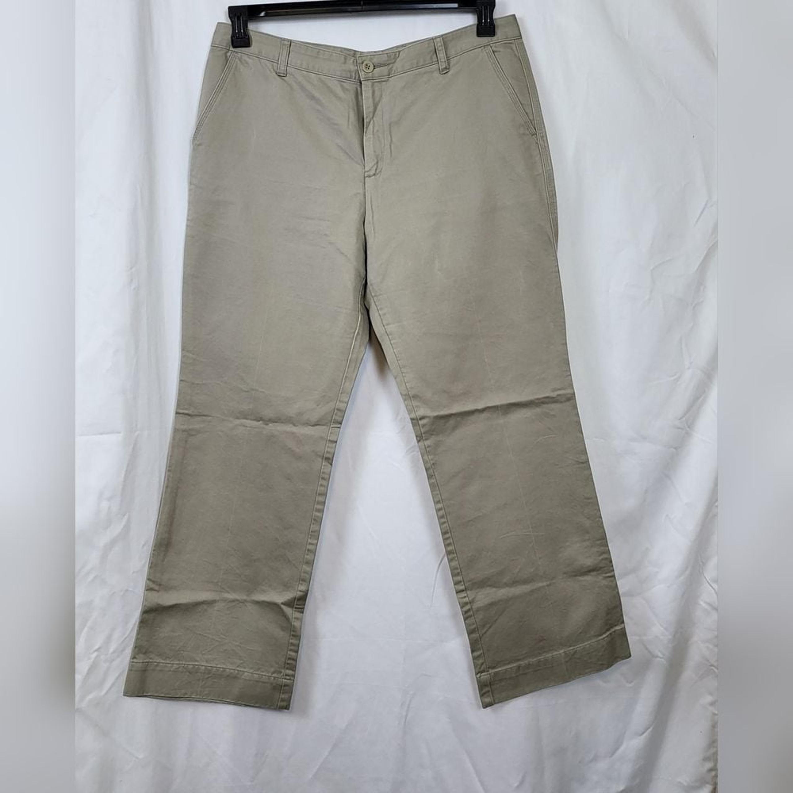 Gap Womens Y2K Hutton Khaki Bootcut Flare Chino Career Cotton Pants 16R Vintage