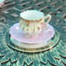 Petal tea cup with saucer