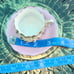 Petal tea cup with saucer