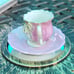 Petal tea cup with saucer