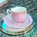 Petal tea cup with saucer