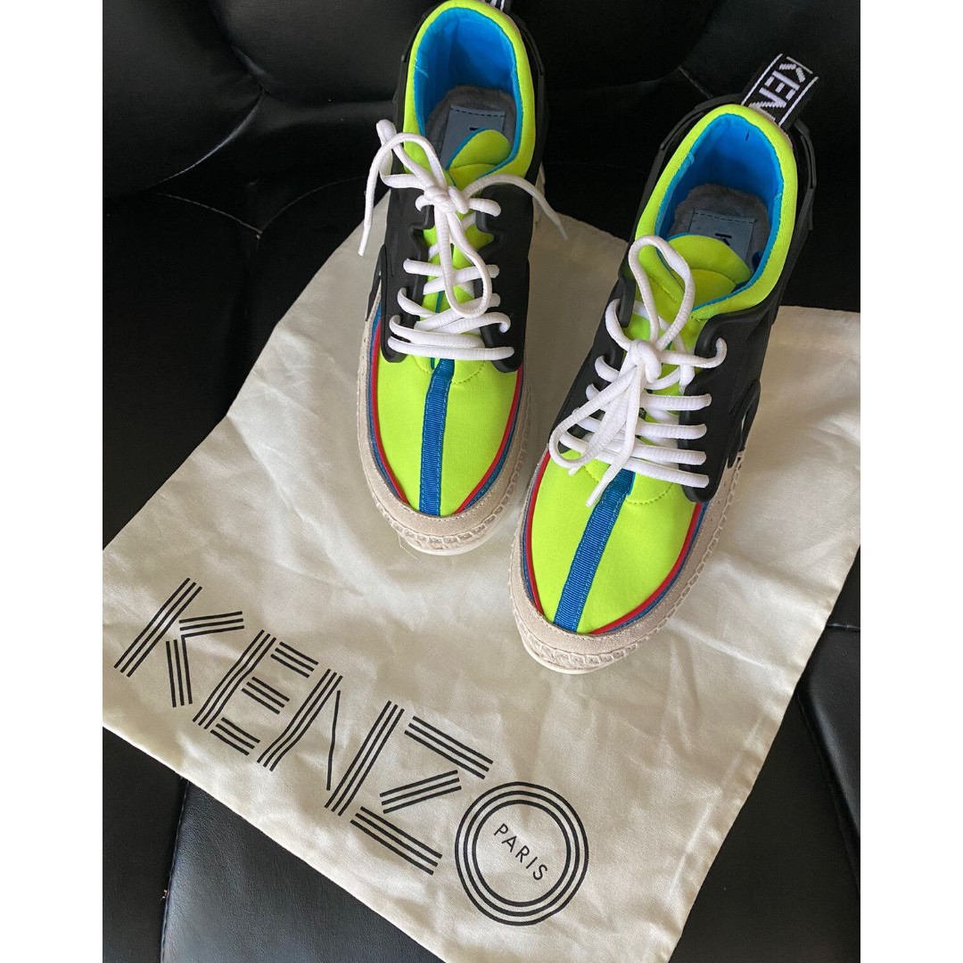 Kenzo Paris K-Lastic Espadrille summer Sneakers Women's 39 EUR 7.5 US