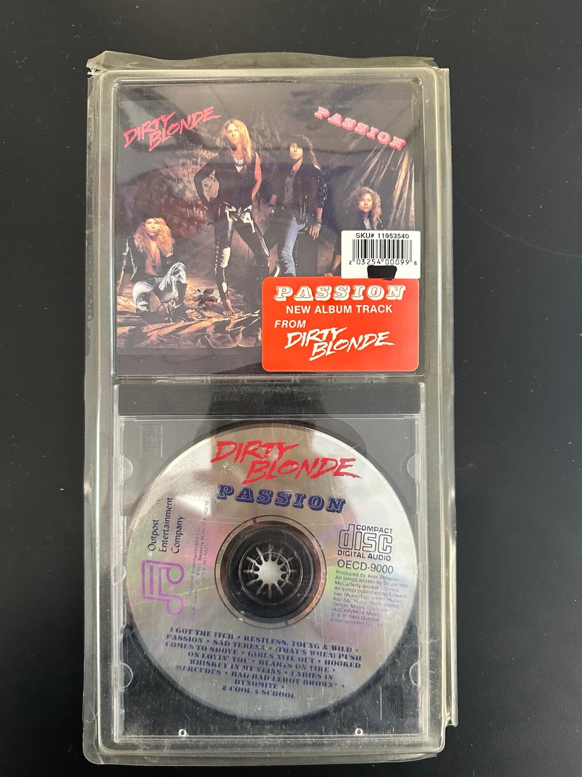 Vintage 1989 SEALED DIRTY BLONDE: PASSION CD HARD ROCK HAIR METAL ORIGINAL PRESS