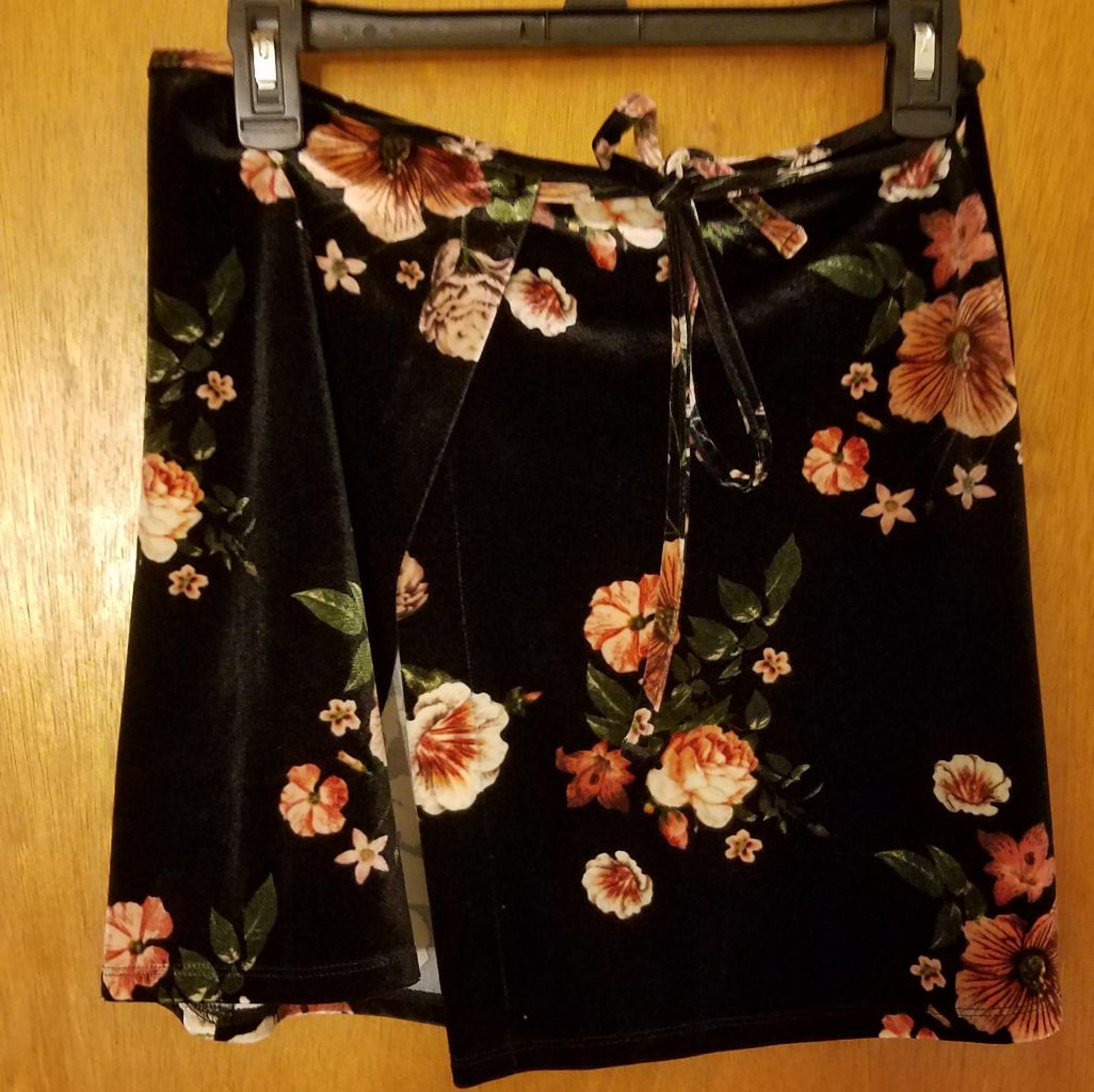Topshop wrap mini skirt