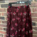 Sundance | Embroidered Floral Aster Bloom Prairie Tulle Mesh Pull On Skirt -L