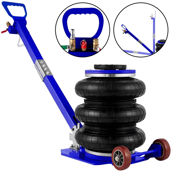 BENTISM 3 Ton Triple Bag Air Jack Pneumatic Jack 6600LBS Quick Lift Heavy Duty