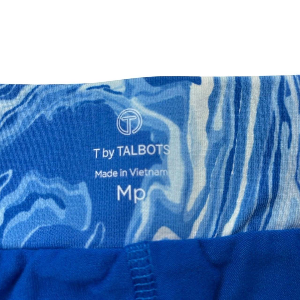 T By Skort Womens Medium Petite PM Wavy Stretch Knit Tennis Casual NWOT - Talbots #4