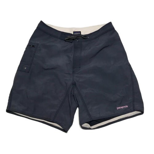 Vintage Patagonia Mens Board Shorts Size 34 Blue
